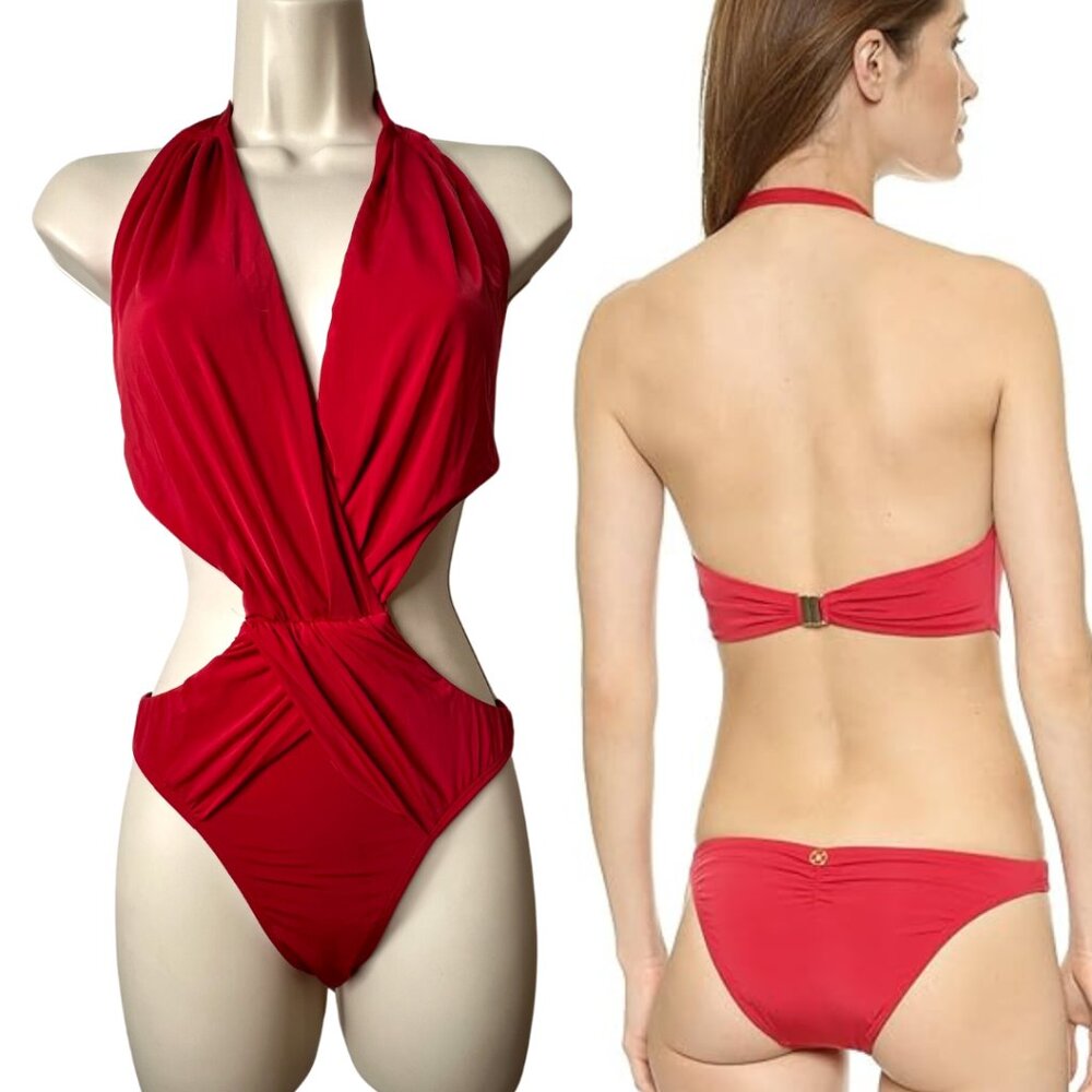 Vix Crossed One-Piece Swimsuit (S)